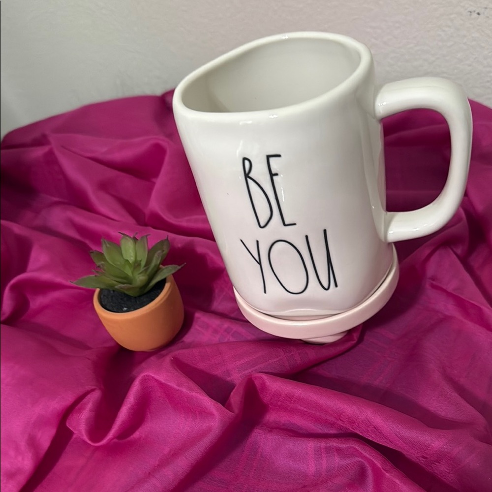 Rae Dunn White Ceramic Mugs Minimalist Dining Collection